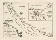 Middle East, Arabian Peninsula and Egypt Map By Pierre Du Val