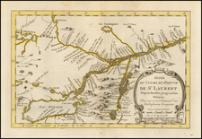 Canada Map By Jacques Nicolas Bellin