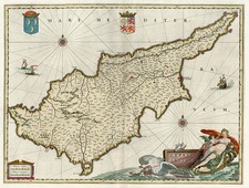 Europe, Mediterranean, Africa and Balearic Islands Map By Willem Janszoon Blaeu