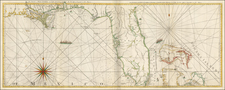 Florida, South, Southeast and Bahamas Map By Thomas Jefferys