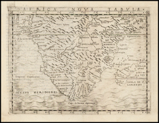 South Africa and African Islands, including Madagascar Map By Giacomo Gastaldi