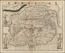 China and Korea Map By Samuel Purchas