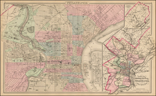 New England and Pennsylvania Map By O.W. Gray