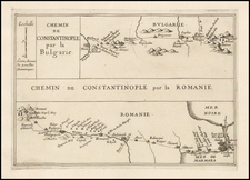 Balkans and Turkey & Asia Minor Map By Pierre Du Val