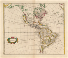 South America and America Map By Robert Morden