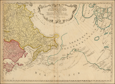 Polar Maps, Alaska, Pacific, Russia in Asia and Canada Map By Gerhard Friedrich Muller