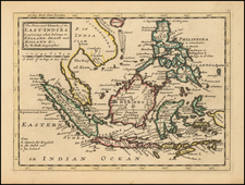 Southeast Asia and Philippines Map By Herman Moll