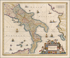 Italy and Southern Italy Map By Jan Jansson