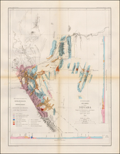 Southwest, Nevada and California Map By Edmond Guillemin-Tarayre