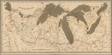 Midwest, Plains and Canada Map By Stephen H. Long