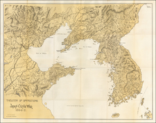 China and Korea Map By Office of Naval Intelligence