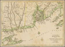 New England and Rhode Island Map By John Lodge