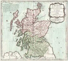 Europe and British Isles Map By Louis Brion de la Tour