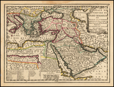 Turkey, Mediterranean, Central Asia & Caucasus, Middle East and Turkey & Asia Minor Map By Jacques Chiquet