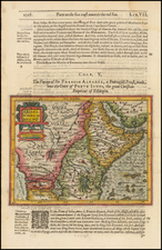 East Africa and West Africa Map By Jodocus Hondius / Samuel Purchas