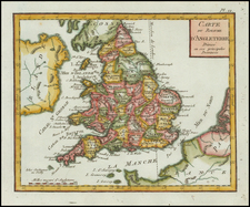 British Isles and England Map By Citoyen Berthelon
