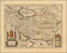 Central Asia & Caucasus, Middle East and Persia & Iraq Map By Willem Janszoon Blaeu