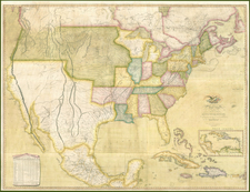 United States Map By John Melish