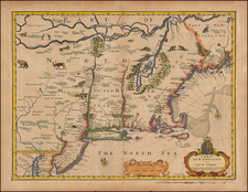 New England and Mid-Atlantic Map By John Speed