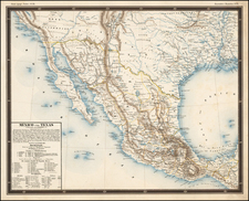 Texas, Southwest, Rocky Mountains, Mexico and California Map By George Bauerkeller