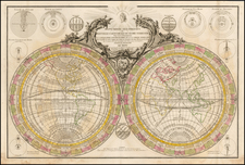 World, World and Celestial Maps Map By Louis Claude de Vezou