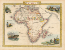 Africa and Africa Map By John Tallis