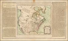 Southwest and North America Map By Louis Charles Desnos