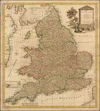 England Map By Homann Heirs