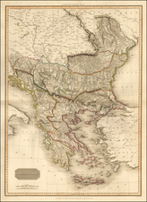 Romania, Balkans, Turkey and Greece Map By John Pinkerton