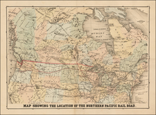 United States, Midwest, Plains, Rocky Mountains and Canada Map By M. Traubel