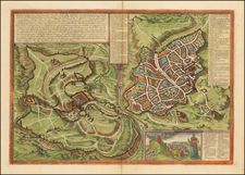 Holy Land Map By Georg Braun  &  Frans Hogenberg