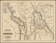 Oregon Map By Pierre De Smet