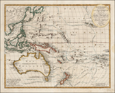 China, Korea, Southeast Asia, Philippines, Australia & Oceania, Australia, Oceania and Other Pacific Islands Map By Johann Walch