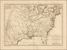 South, Midwest and Plains Map By Jacques Nicolas Bellin