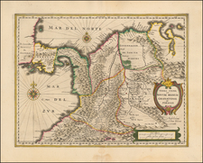 Colombia Map By Willem Janszoon Blaeu