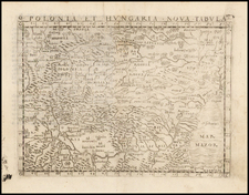 Poland, Hungary, Baltic Countries and Balkans Map By Giacomo Gastaldi