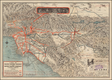 California Map By Pacific Electric Railway / Gerald  Allen Eddy