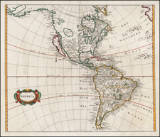 South America and America Map By Robert Morden