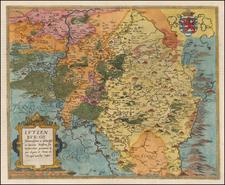 Luxembourg Map By Gerard de Jode