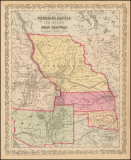 Midwest, Plains, Southwest and Rocky Mountains Map By Charles Desilver