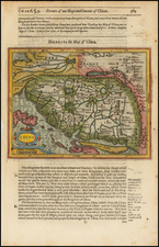 China, Japan and Korea Map By Jodocus Hondius / Samuel Purchas