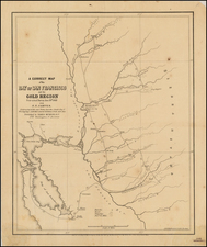 California and San Francisco & Bay Area Map By James Jackson Jarves