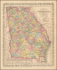 Georgia Map By Charles Desilver