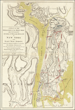 New York City and New York State Map By William Faden