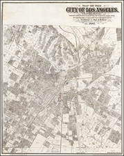 California Map By Los Angeles Lithographic Co.