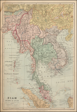 Southeast Asia Map By Edward Stanford