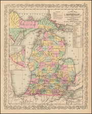 Michigan Map By Charles Desilver