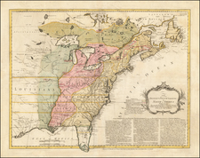 United States, New England, Mid-Atlantic, South, Southeast, Midwest and North America Map By Thomas Bowles