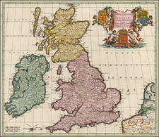 British Isles Map By Theodorus I Danckerts