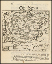 Spain and Portugal Map By Robert Morden